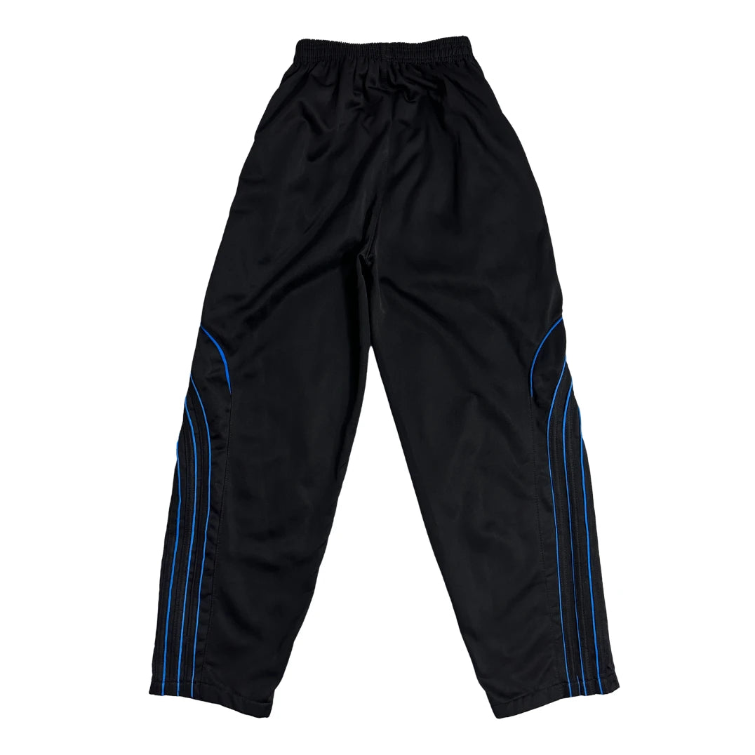 Adidas® Black Track Trousers with Blue Detail ⚡(S)