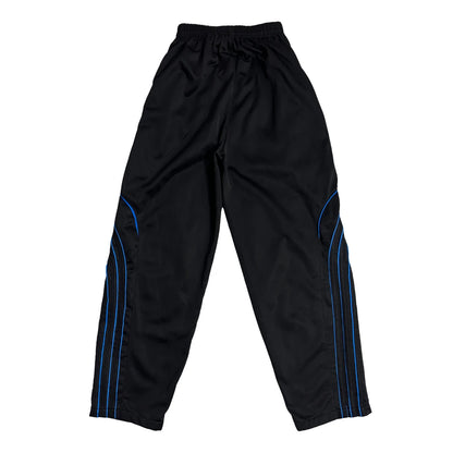 Adidas® Black Track Trousers with Blue Detail ⚡(S)