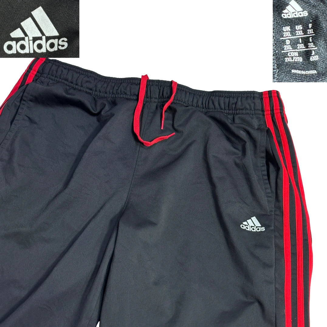 Adidas® Black Red Stripe Track Trousers(2XL)
