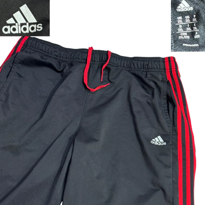 Adidas® Black Red Stripe Track Trousers(2XL)