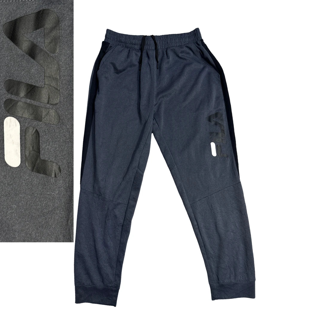 Fila® Charcoal Tapered Jogger Trousers(L)