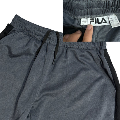 Fila® Charcoal Tapered Jogger Trousers(L)