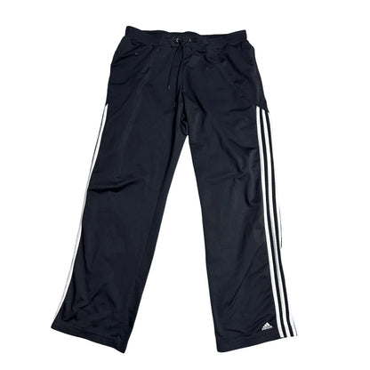 Adidas® Black Three Stripe Cropped Sports Trousers(L)