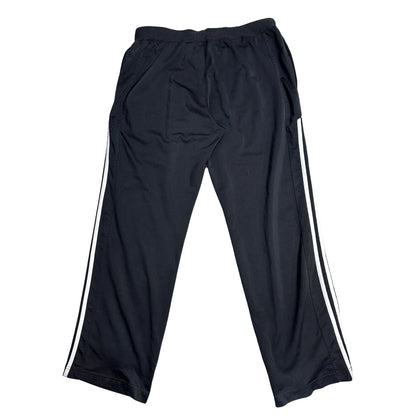 Adidas® Black Three Stripe Cropped Sports Trousers(L)