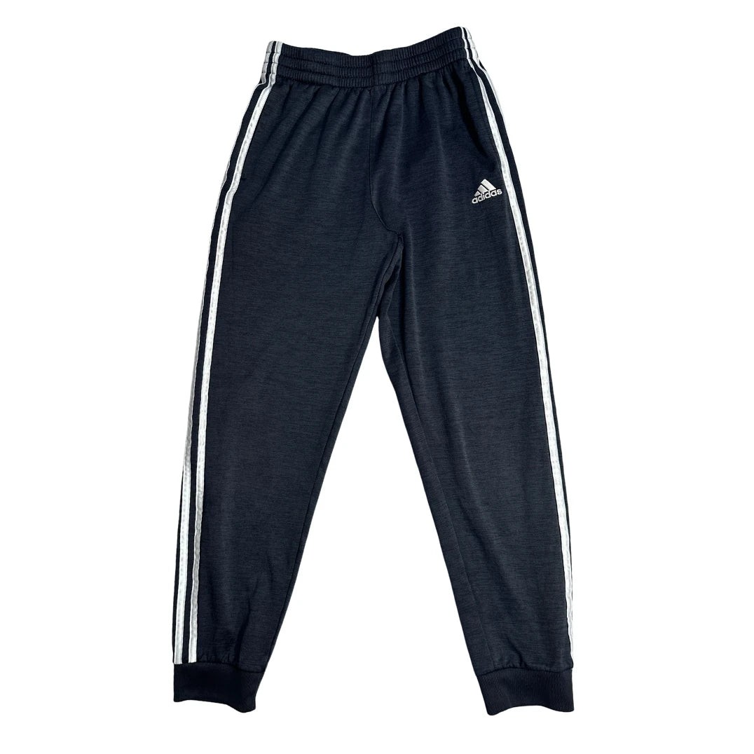 Adidas® Charcoal Three Stripe Jogger Trousers(S)