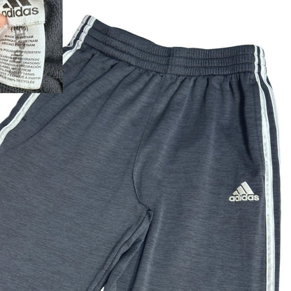 Adidas® Charcoal Three Stripe Jogger Trousers(S)