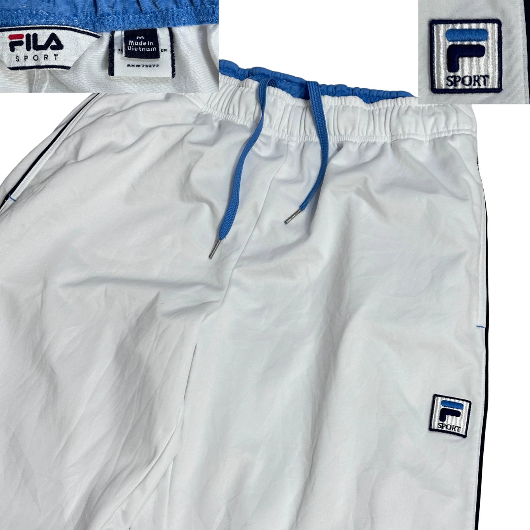 Fila® White Sport Track Trousers(M)