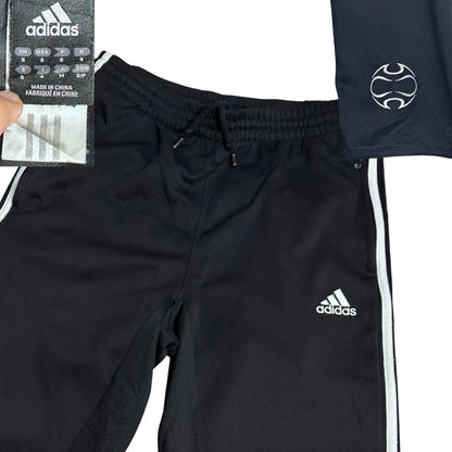 Adidas® Black White Performance Track Trousers 👖