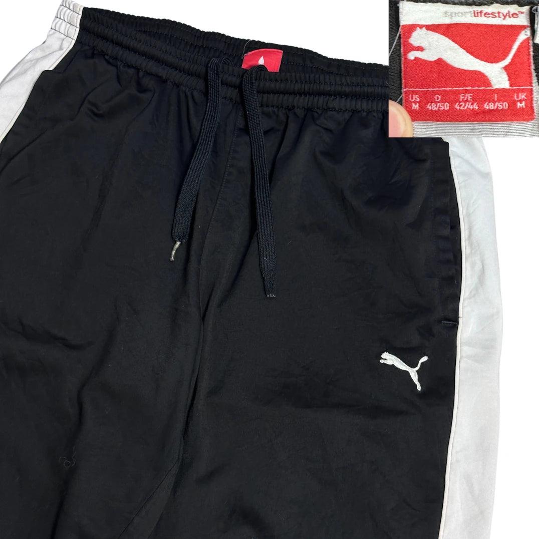 Puma® Black White Track Trousers 👖(XL)