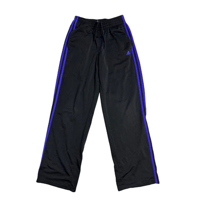 Adidas® Black Purple Side Stripe Track Trousers (M)