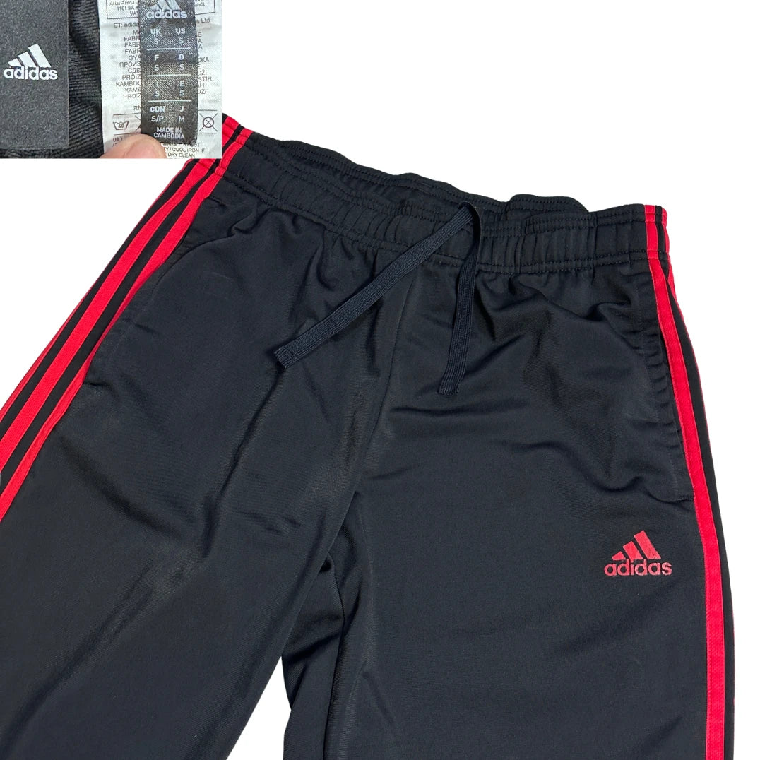 Adidas® Black Red Stripe Track Trousers (S)