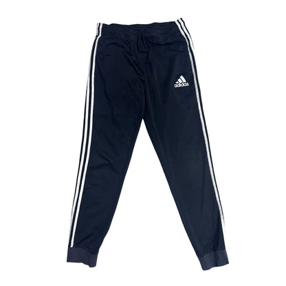 Adidas® Black White Striped Athletic Track Trousers