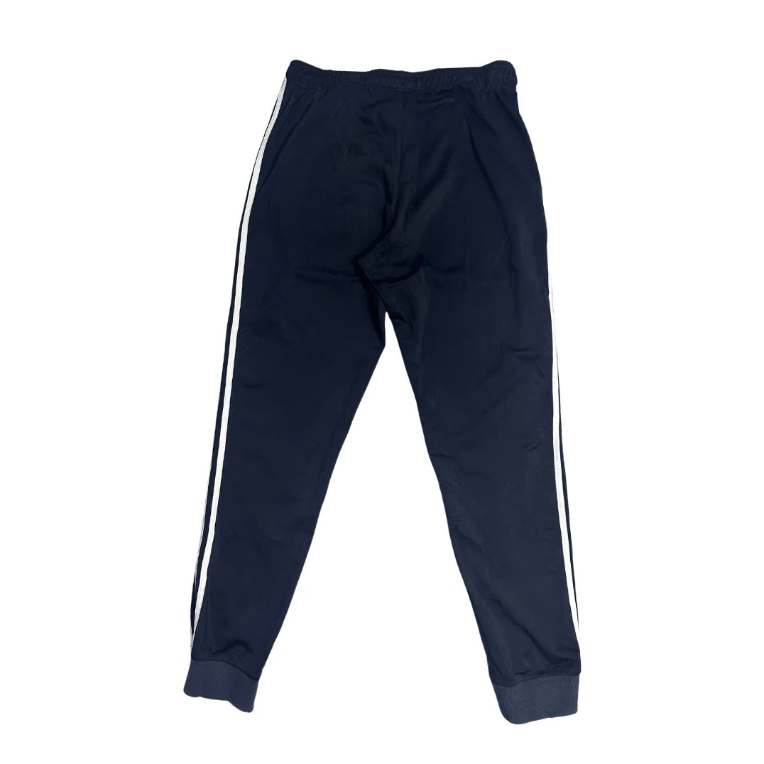 Adidas® Black White Striped Athletic Track Trousers