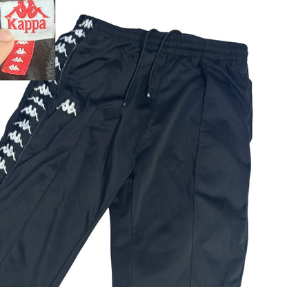 Kappa® Black Logo Tape Track Trousers(S)