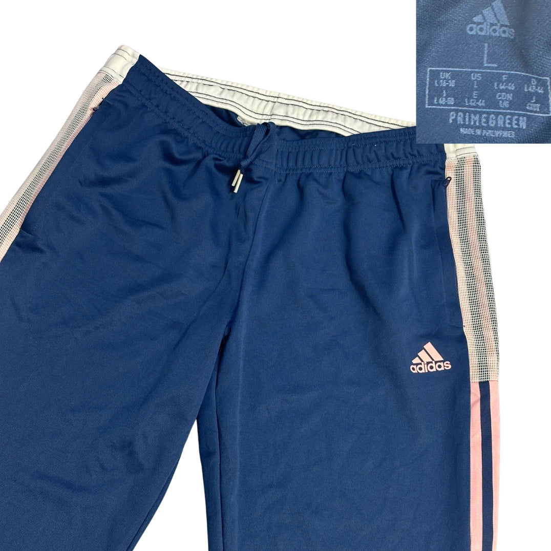 Adidas® Blue Pink Primegreen Track Trousers(L)