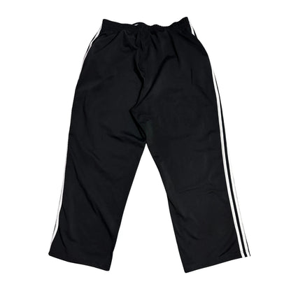 Adidas® Black Three Stripe Athletic Track Trousers(XL)