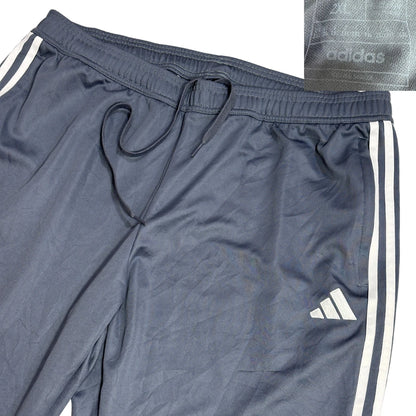 Adidas® Grey Three Stripe Cropped Track Trousers(2XL)