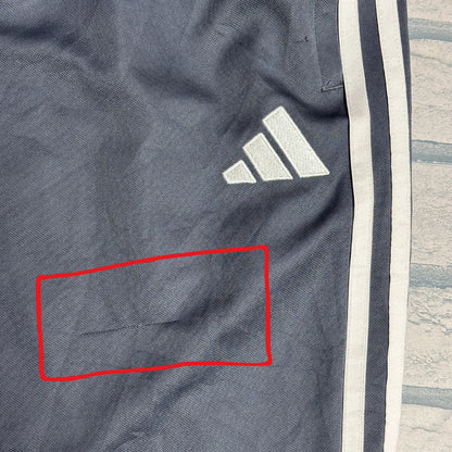 Adidas® Grey Three Stripe Cropped Track Trousers(2XL)