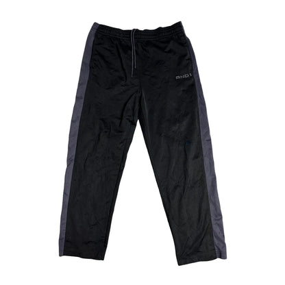 AND1® Black Athletic Track Trousers(L)