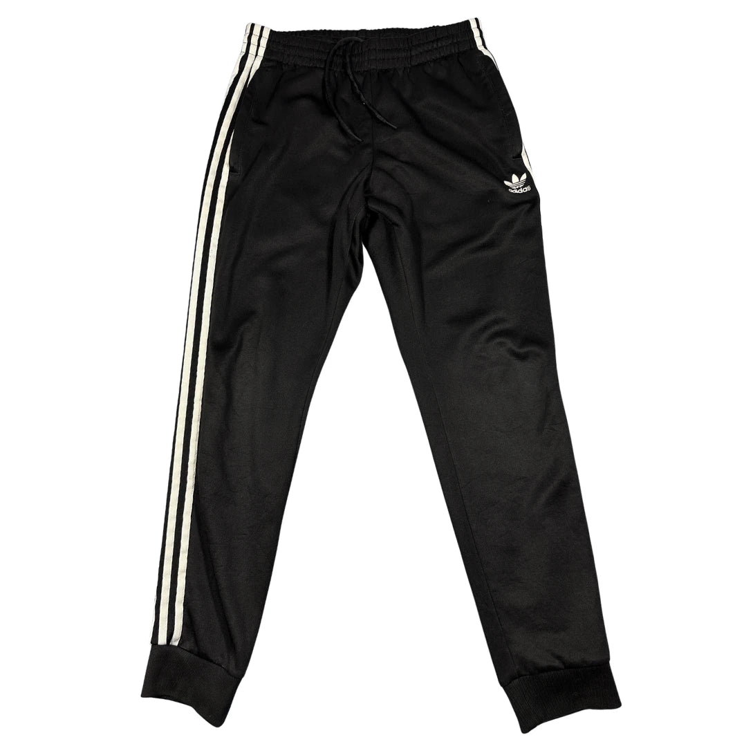 Adidas® Black Three Stripe Jogger Pants(M)