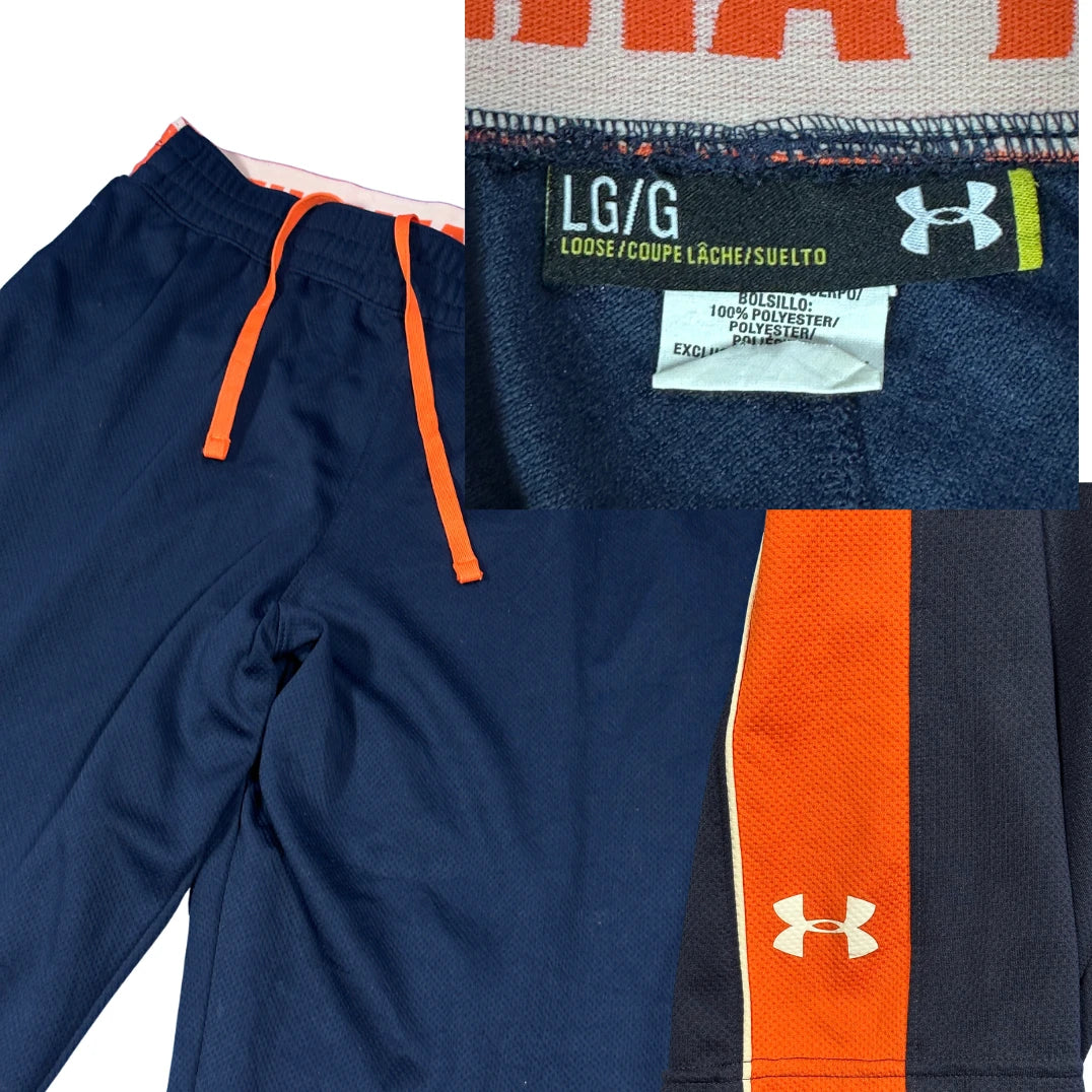 Under Armour® Navy Orange Athletic Training Pants(L)