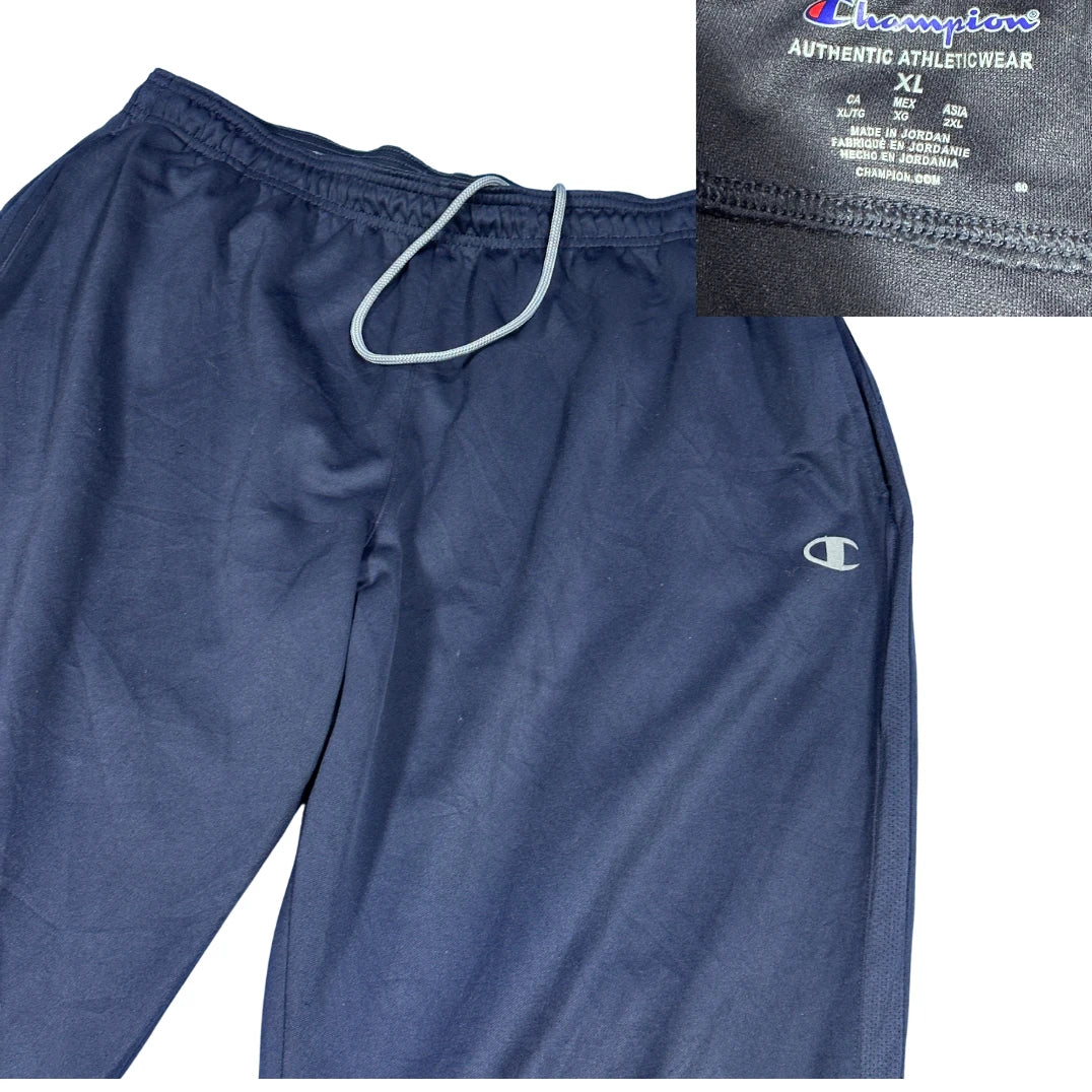 Champion® Navy Athletic Track Pants(XL)