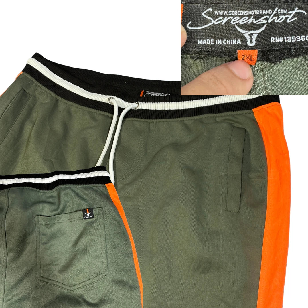 Screenshot® Olive Orange Casual Track Pants 🟢🟠(2XL)
