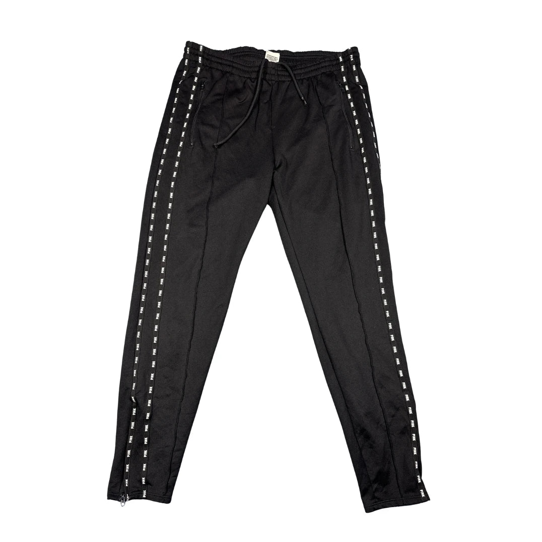 Pink Active® Black Side Tape Athletic Track Pants(M)