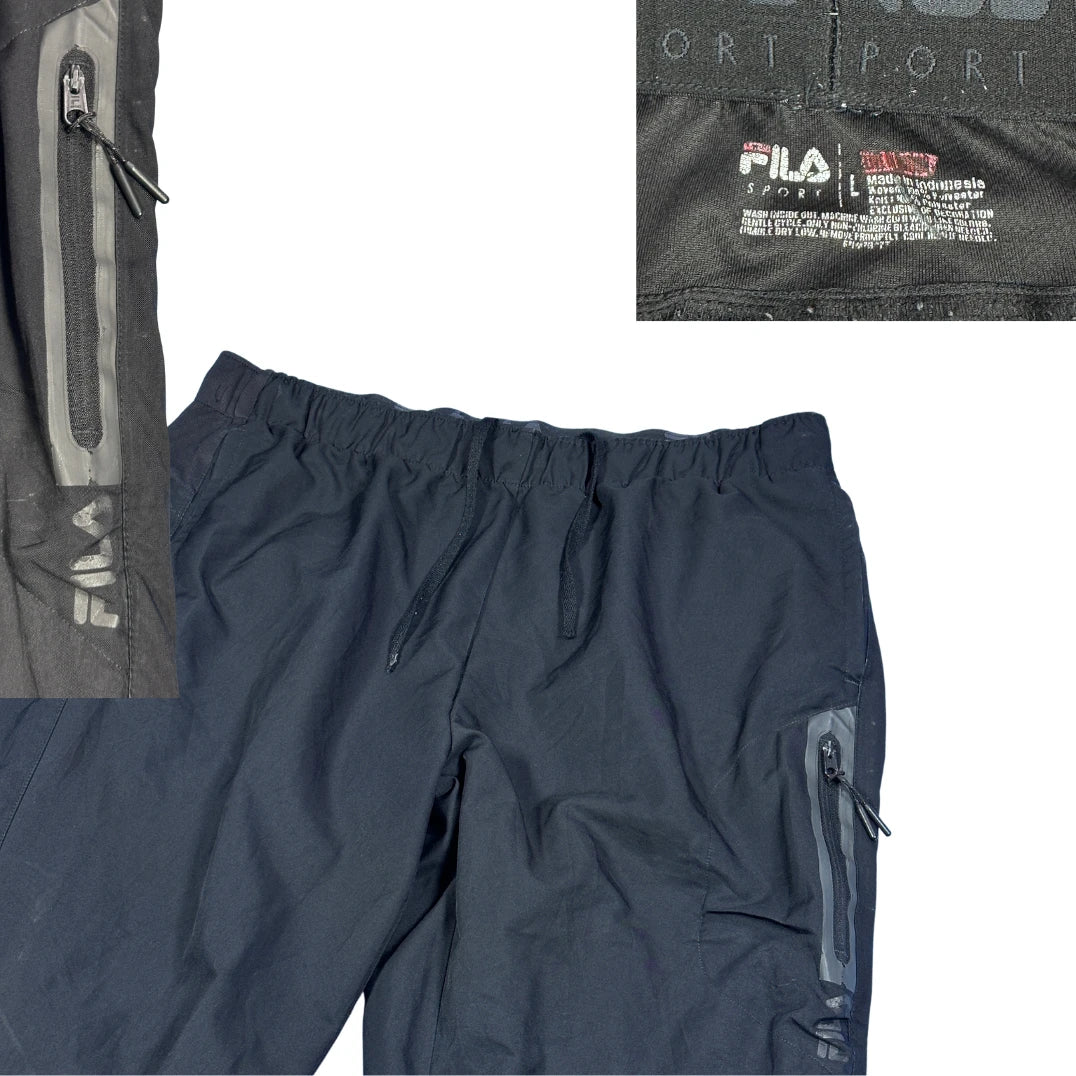 Fila® Black Performance Training Pants(L)