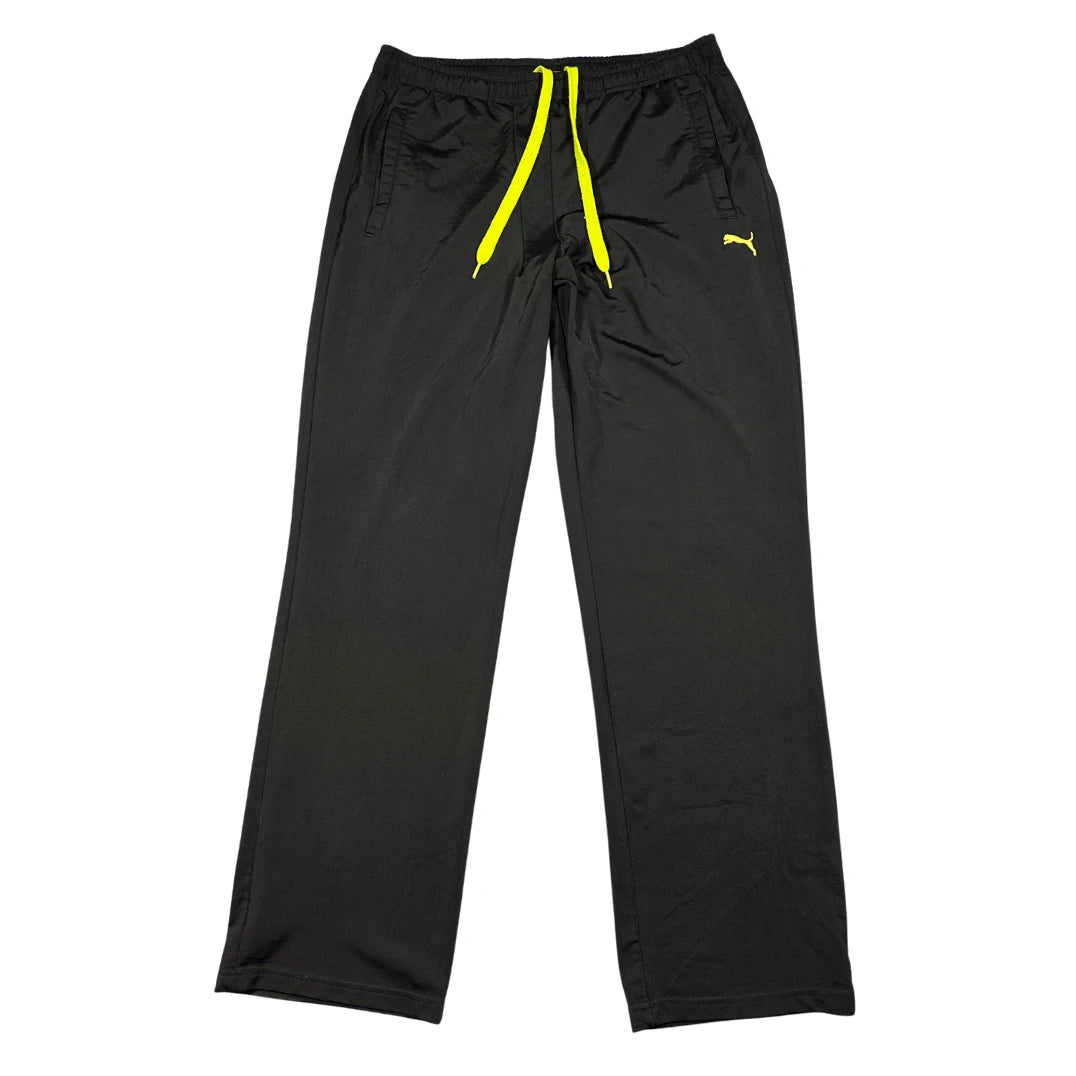 Puma® Black Lifestyle Straight Leg Track Pants(M)