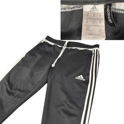 Adidas® Black Three Stripe Track Pants(M)