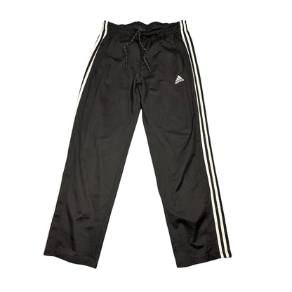 Adidas® Black Three Stripe Track Pants(M)