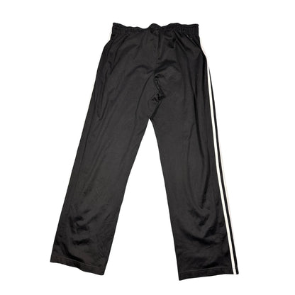 Adidas® Black Three Stripe Track Pants(M)