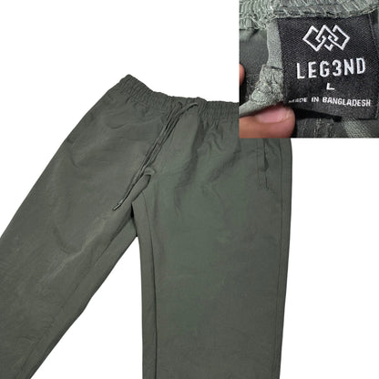 LEG3ND® Olive Green Jogger Trousers(L)