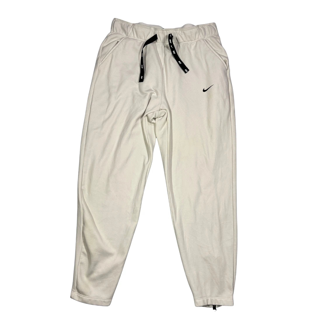 Nike® Off White Fleece Jogger Pants(S)