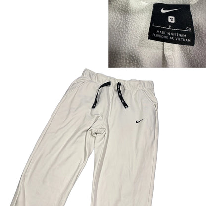 Nike® Off White Fleece Jogger Pants(S)