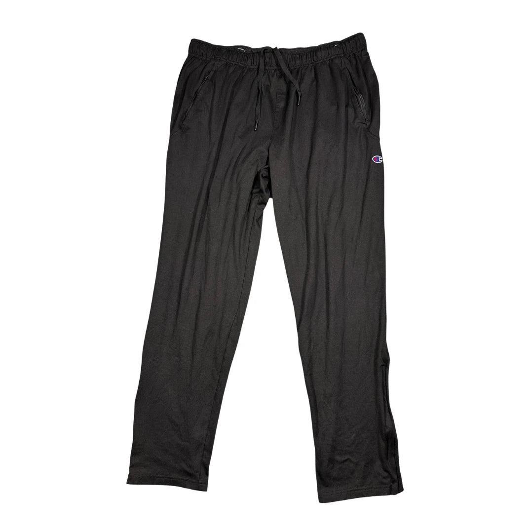 Champion® Black Athletic Track Pants(XL)