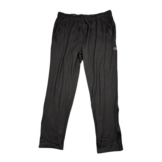 Champion® Black Athletic Track Pants(XL)