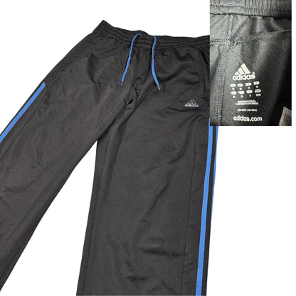 Adidas® Black Blue Performance Track Trousers(M)