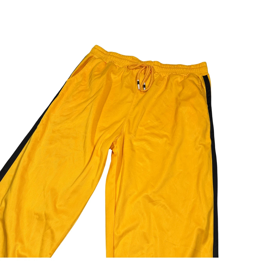 🟡 Yellow Athletic Track Trousers(L)