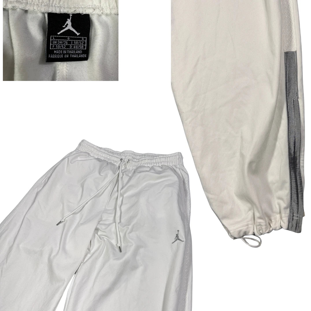Jordan® White Basketball Track Trousers(L)