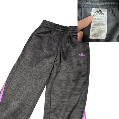 Adidas® Charcoal Purple Slim Fit Jogger Trousers(S)