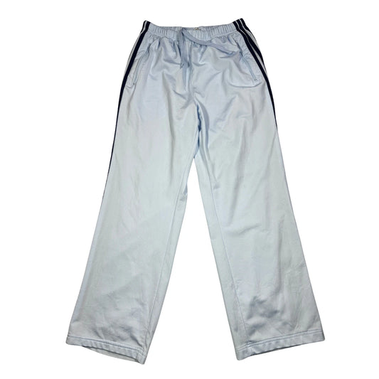 Adidas® Light Blue Wide-Leg Track Pants(M)