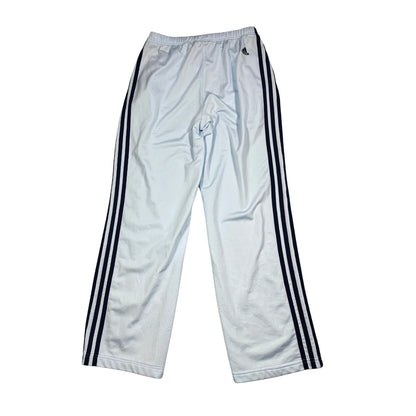 Adidas® Light Blue Wide-Leg Track Pants(M)