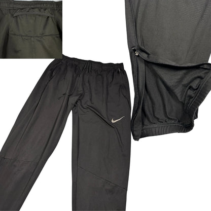 Nike® Black Zip-Hem Training Track Pants(M)