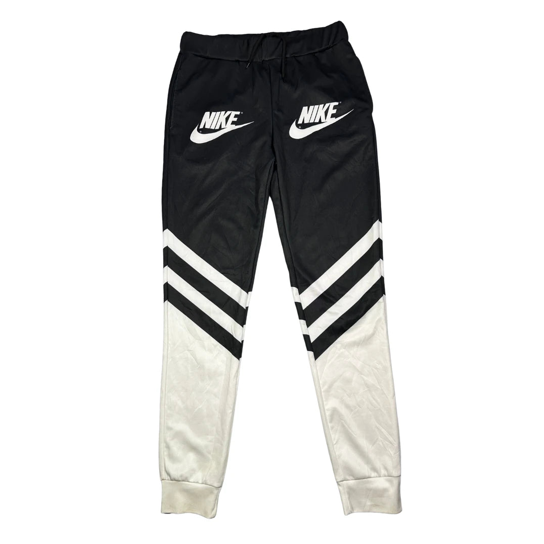 Nike® Black White Athletic Track Pants(M)