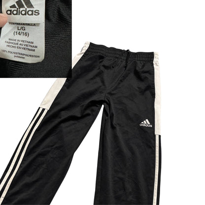 Adidas® Black White Track Pants(XS)
