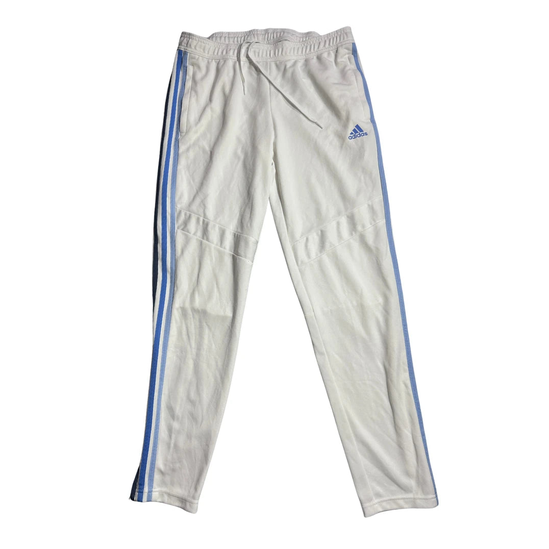 Adidas® White Blue Training Track Pants(L)
