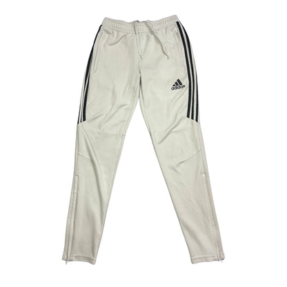 Adidas® White Tapered Training Track Pants(S)