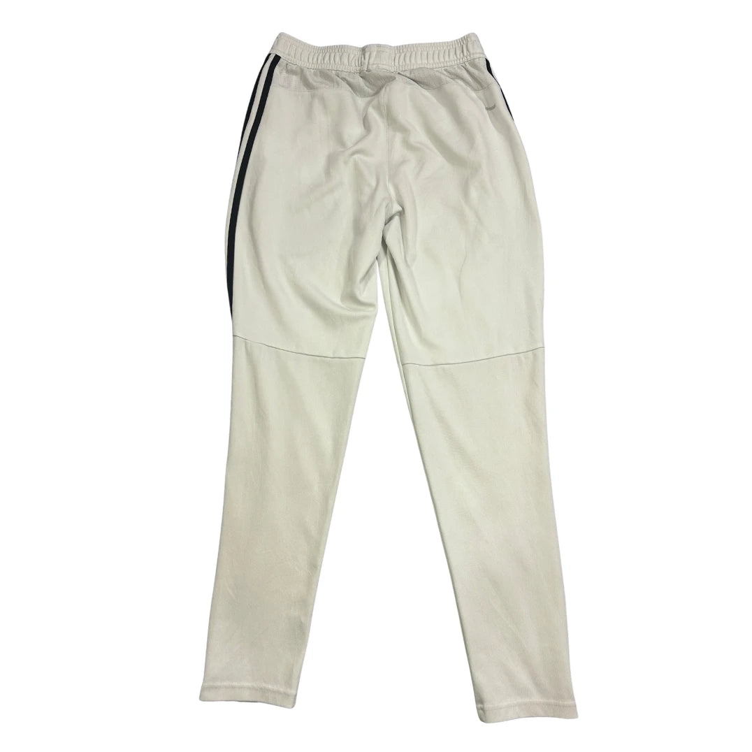 Adidas® White Tapered Training Track Pants(S)